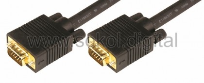 Шнур VGA plug - VGA plug 1.8М gold с ферритами REXANT