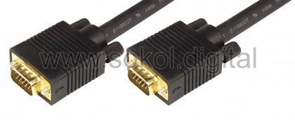 Шнур VGA plug - VGA plug 10М gold с ферритами REXANT