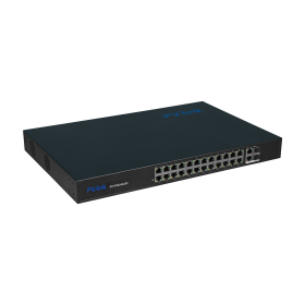 PV-POE24G2S2 - 28 портовый коммутатор с 24 портами PoE 10/100 Мбит/с, 2 комбо-порта 100/1000 Мбит/с
